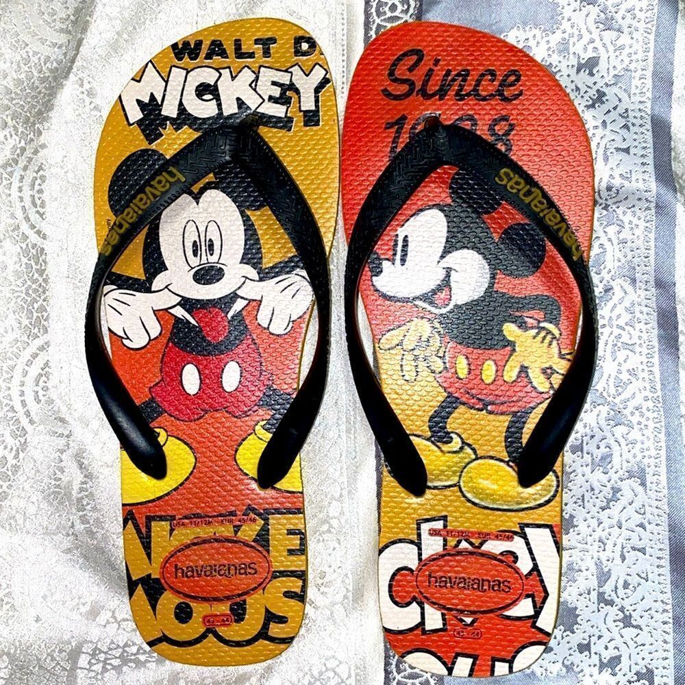 Mickey Mouse Mens havaianas Size 11/12 or 45/46